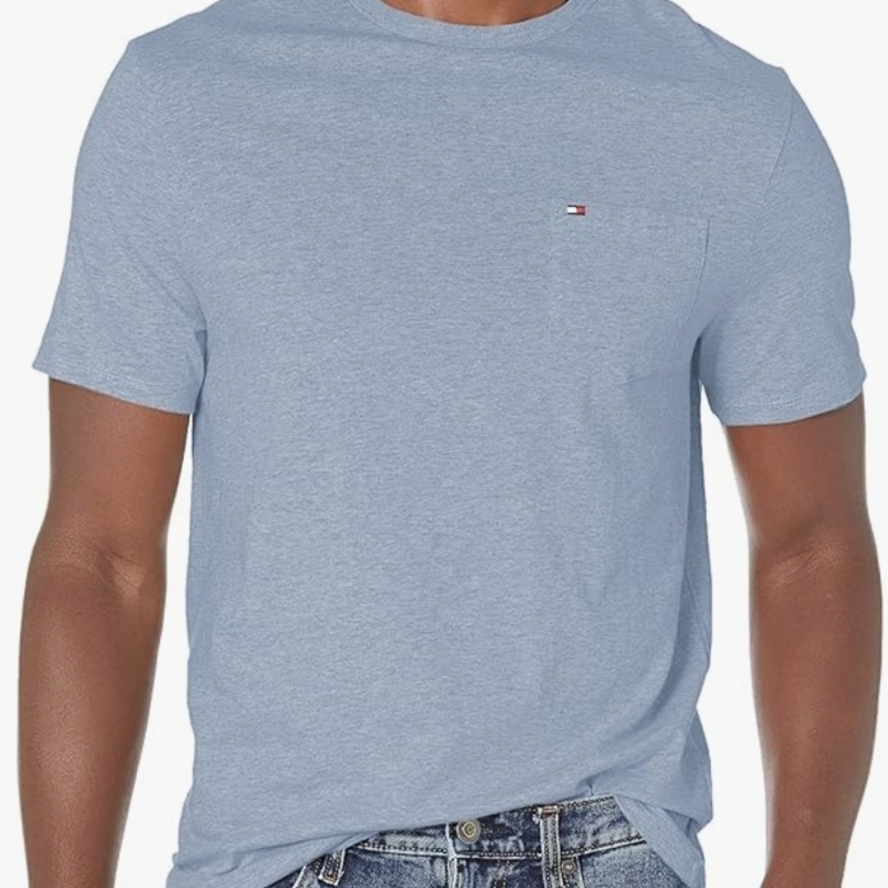 Tommy Hilfiger Men's Sky Blue Short Sleeve Tee Size L